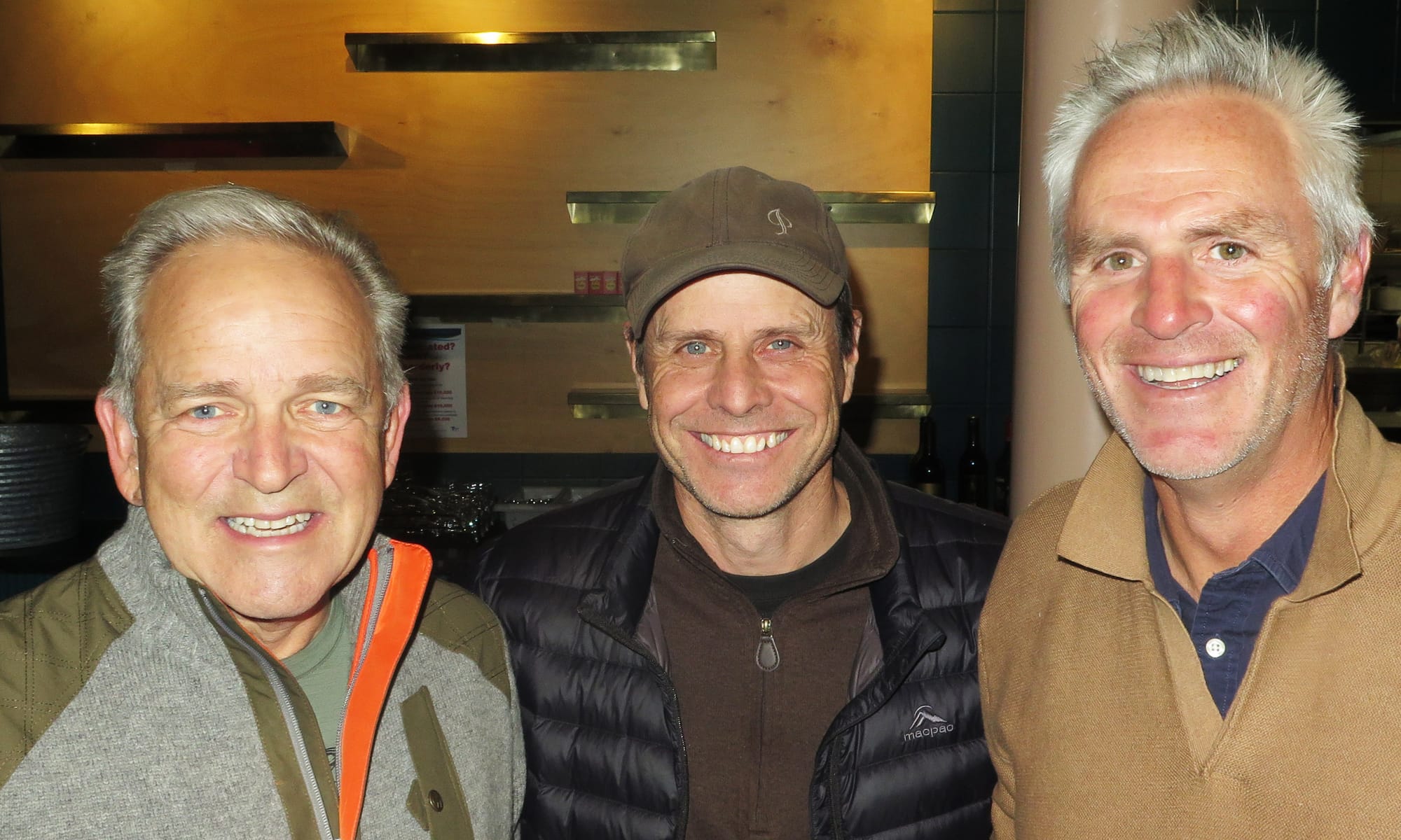 ALL SMILES: Ian McCall, Ross Taylor and Rob Aivatoglou.