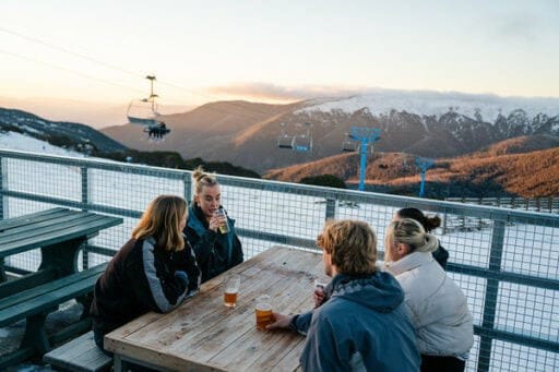 SPECTACULAR VIEWS: The new outside deck has been popular this season. 