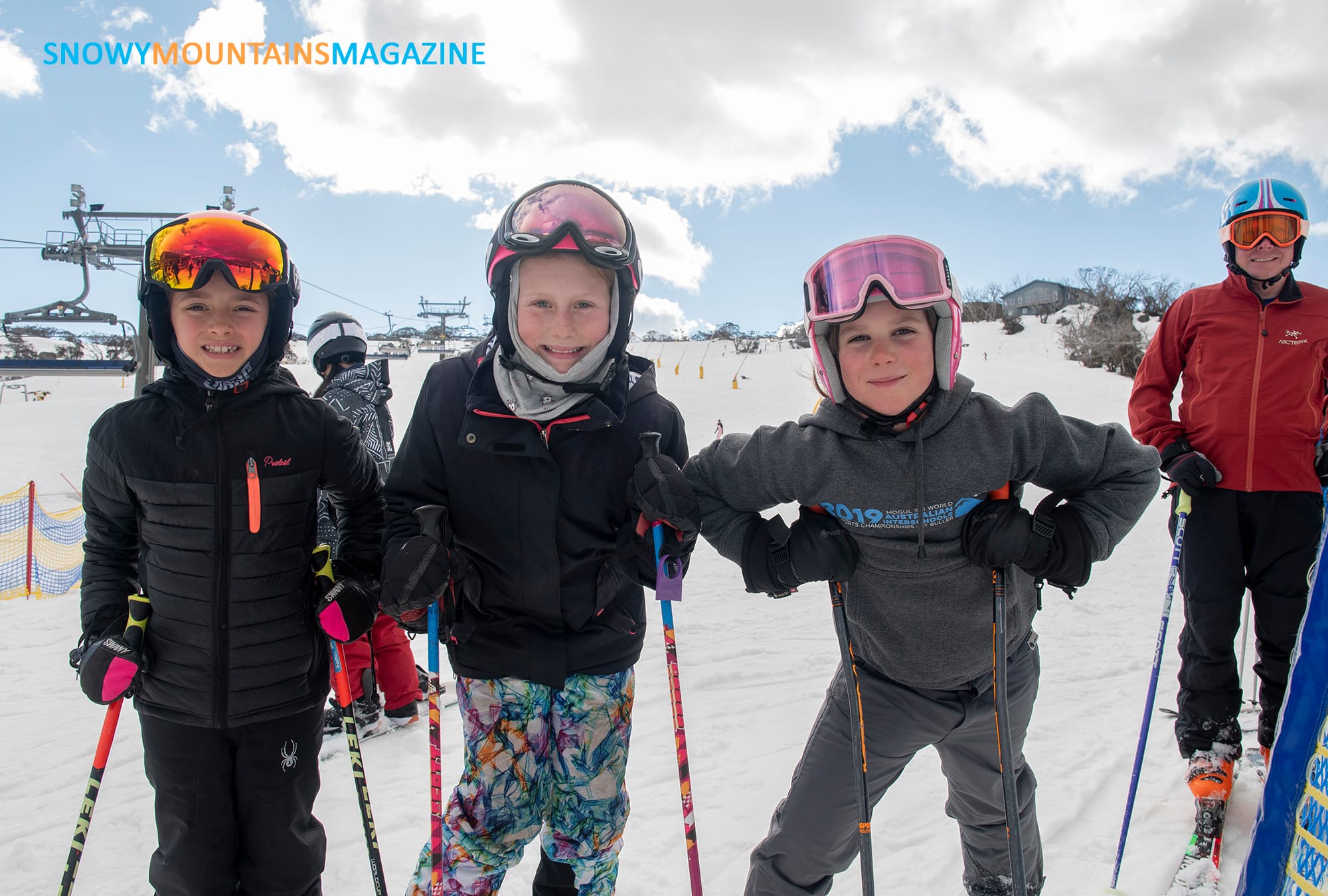 Local kids enjoying the snow before their school days return.