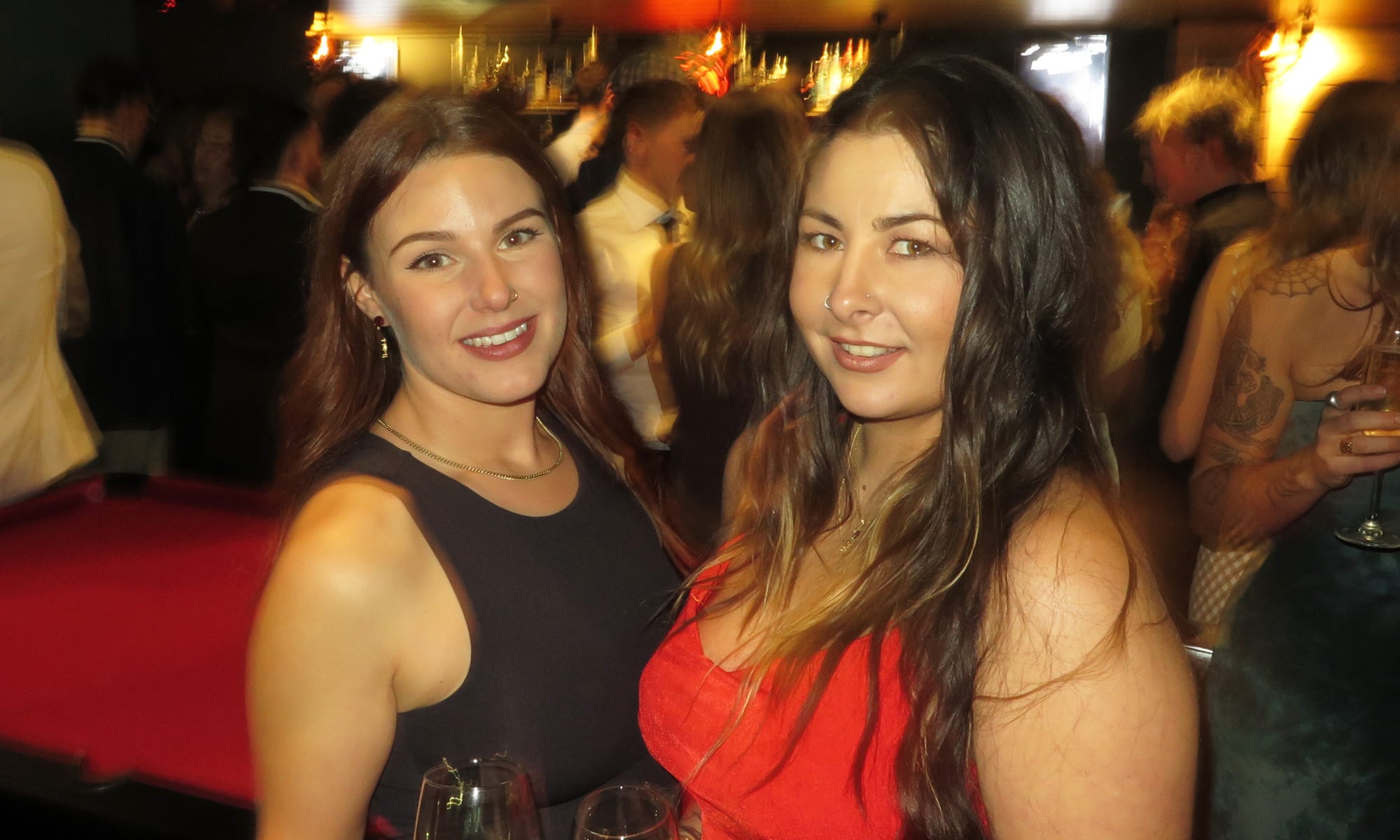 FUN TIMES: Renee Bolz (left) and  Chayelle Michaud. 