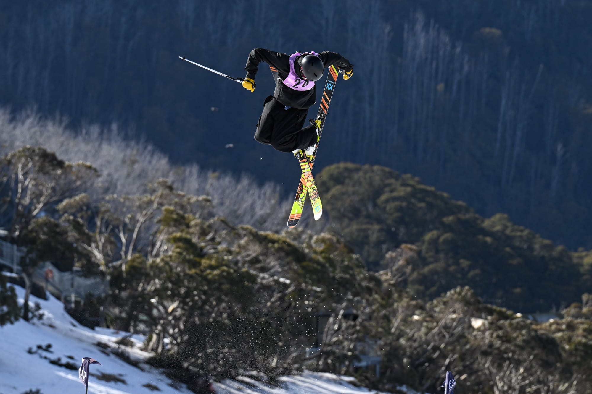ABOVE THE RUN: Hunter Ward took a lot of ‘air’ during his event at the Interschools.

