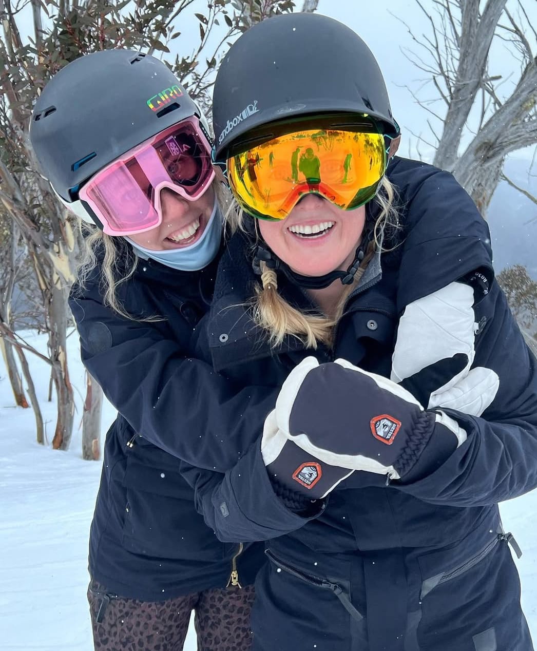 CHICKS WHO SHRED: Director Hana Williamson (right) and program coordinator Jassie Salveson. PHOTO: Chicks Who Shred
