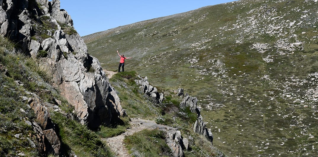A rocky outcrop near Lake Albina.