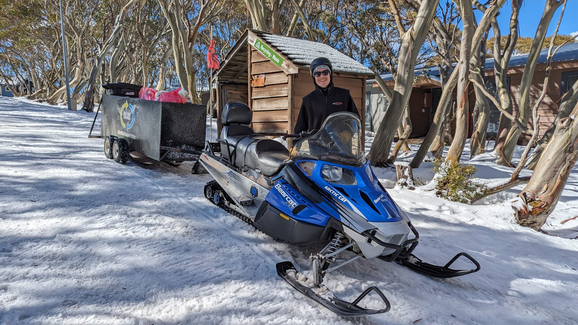 TIDY MOUNTAIN: Waste collection at Mt Hotham is done by Hotham Waste Management Services (HWMS). PHOTO: Chris Epskamp