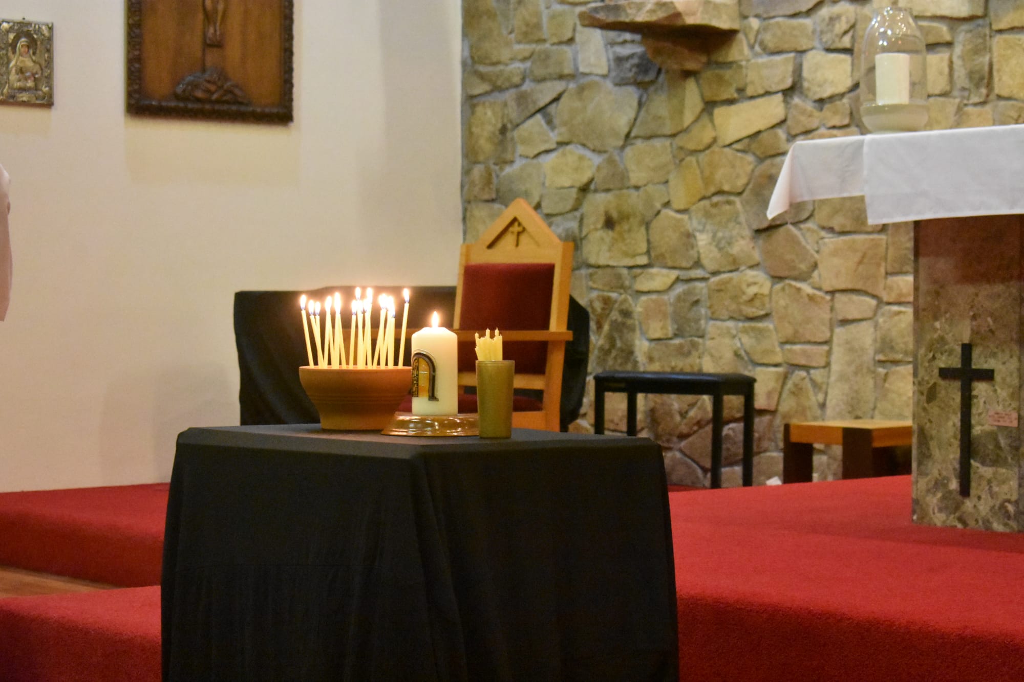 IN REMEMBRANCE: Candle were lit in memory of loved ones departed.