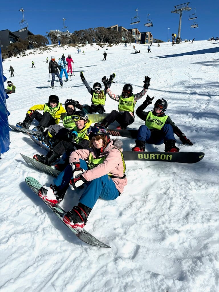 SHRED ON: 50 students attended ski and snowboard lessons across eight groups