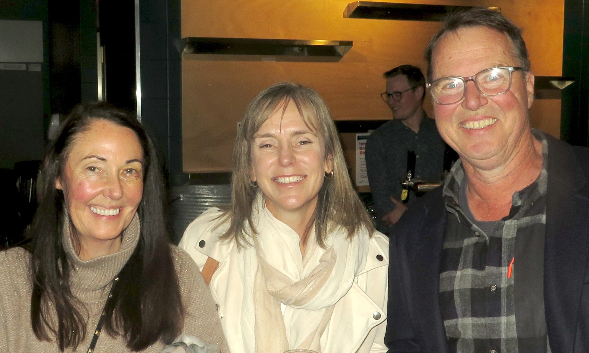 LOOKING AHEAD: Kym Henderson, Rachel Wadsworth and Stuart Hogg. 