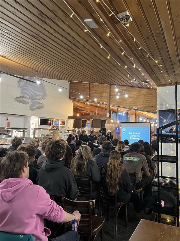 EXPLORING OPTIONS: Following the panel, presentations were given on various international resorts, including Grouse Mountain in Canada and Silvretta Montafon in Austria.