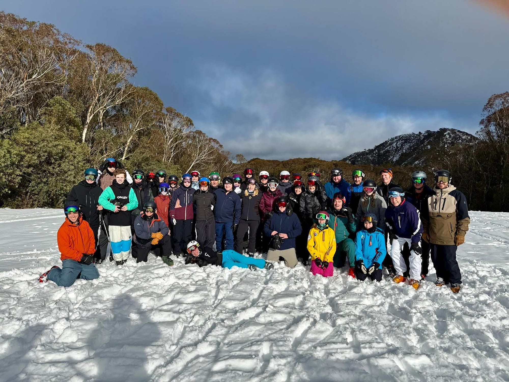 And now - Members of the Alkira Ski cLodge on race Day 2025 - PHOTO: Mark Ashkanasy