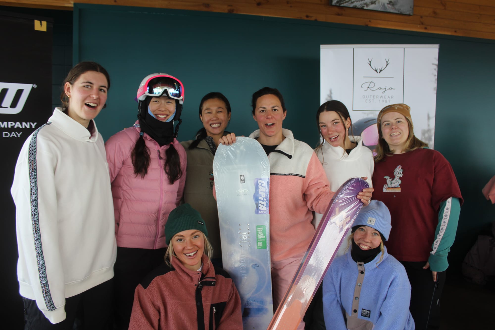 CELBRATING 14 YEARS: (from left) Arabella Green, Jo Dee Yeow, Wennie Tan, Zoe Jabour, Eliza Phillips, Tanisha Wallace, Eliza Pollock, Jassie Salveson. PHOTO: Trinity Knight
