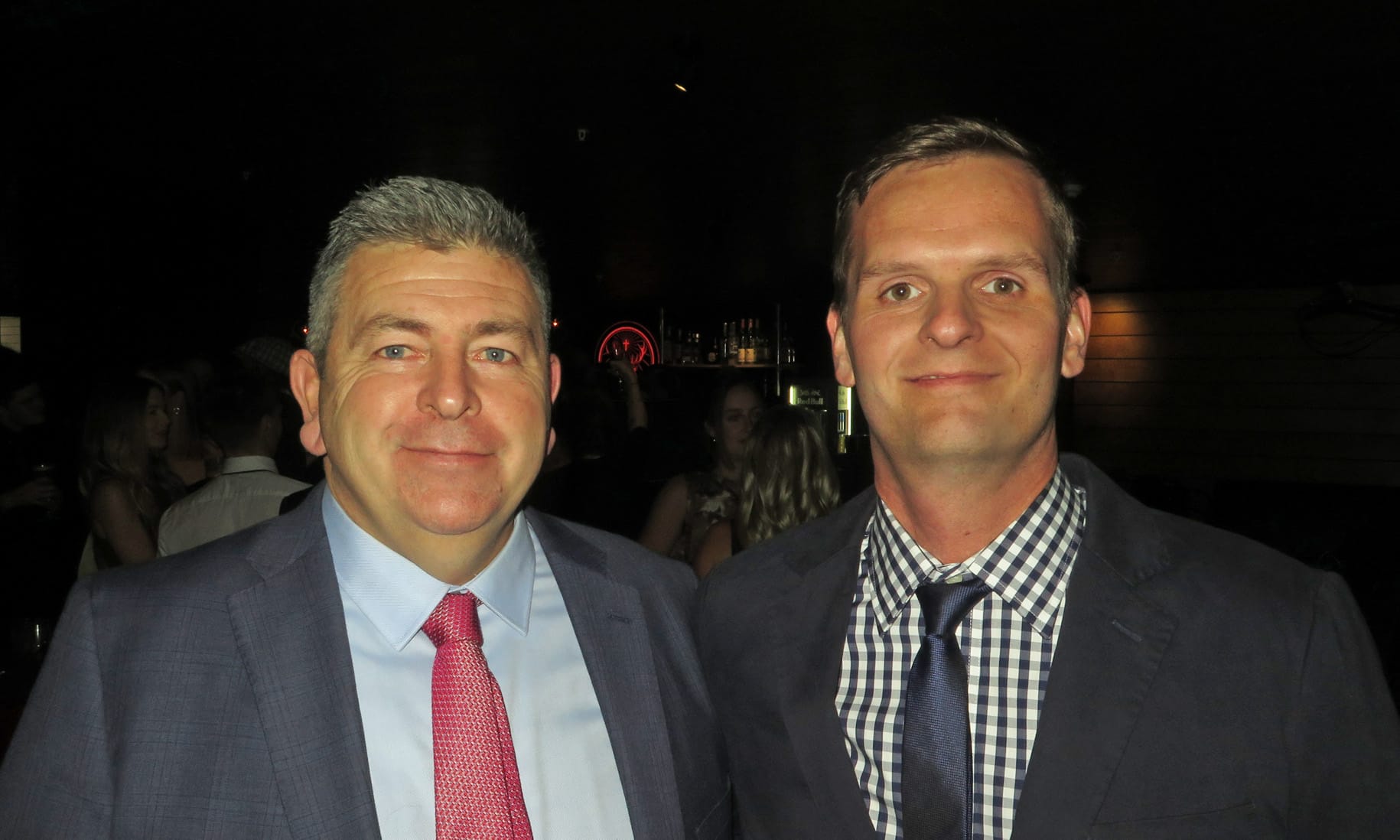 MATES: Ash Adamson, (left) and Sam Hardy. 