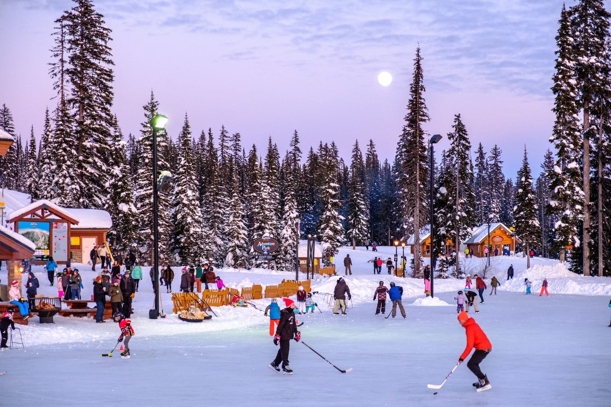ALTERNATIVE SPORT: Away from the slopes Big White Ski Resort also offers ice hockey as another option to enjoy. PHOTO: Supplied