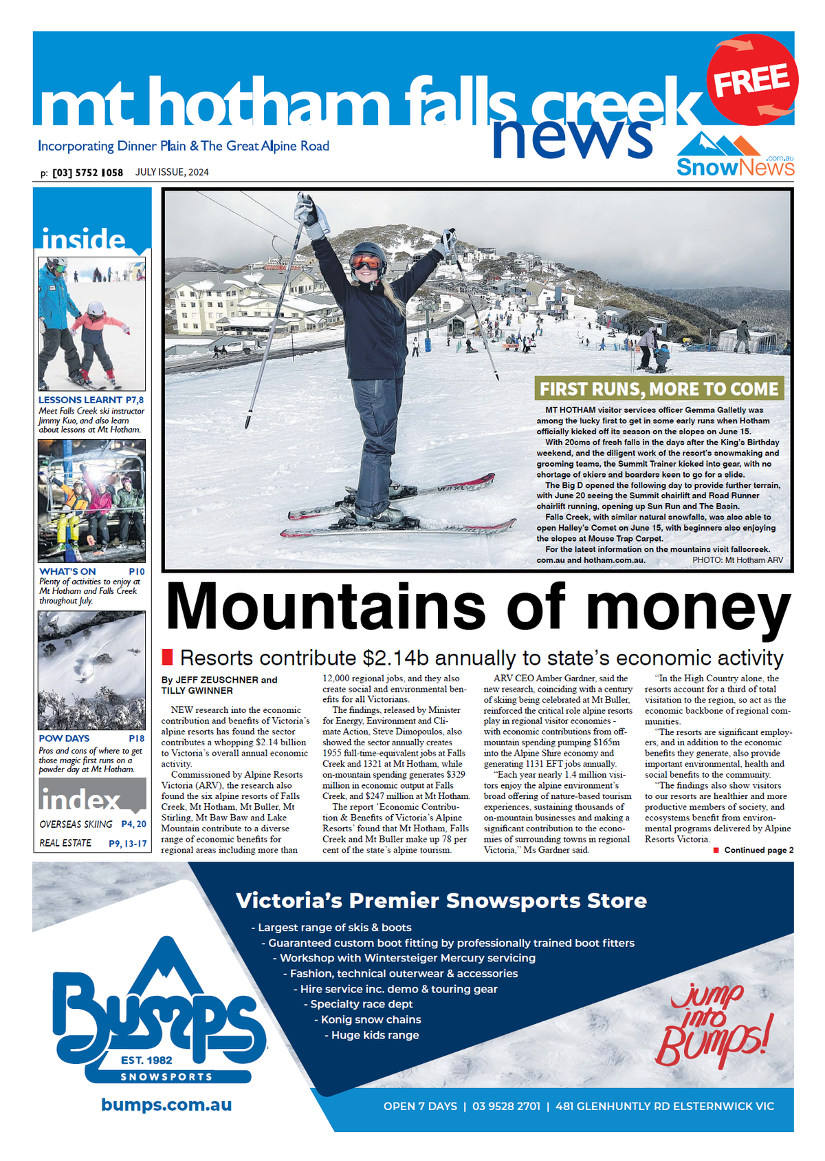 Mt Hotham Falls Creek, July 01, 2024 Post feature image