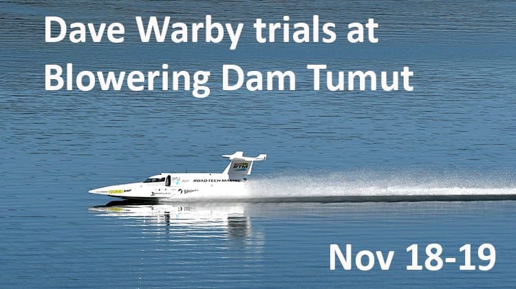 Dave Warby trials at Blowering Dam, Tumut Post feature image