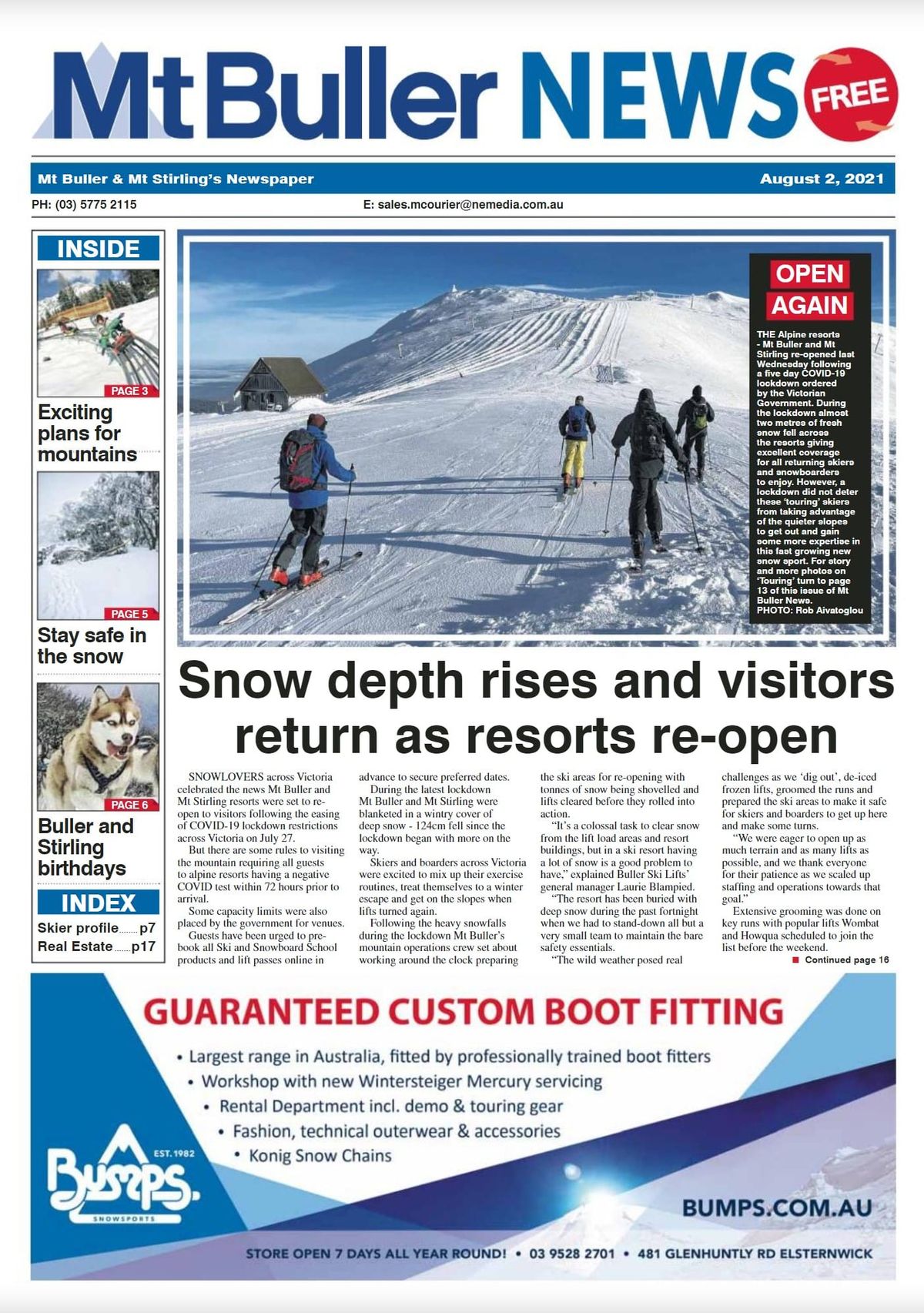 Mt Buller News - August 2 2021 Post feature image
