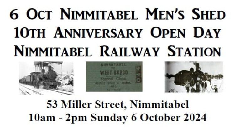 Nimmitabel Railway Station Open Day Post feature image