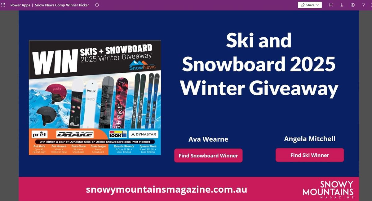 Winners announced for 2025 Ski and Snowboard Giveaway Post feature image