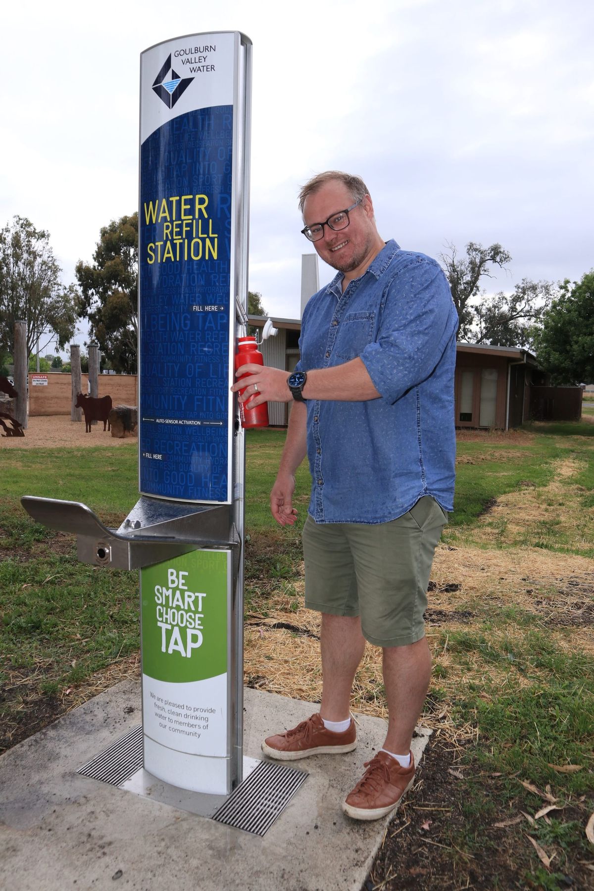 Water fountain and refill station for rail trail Post feature image
