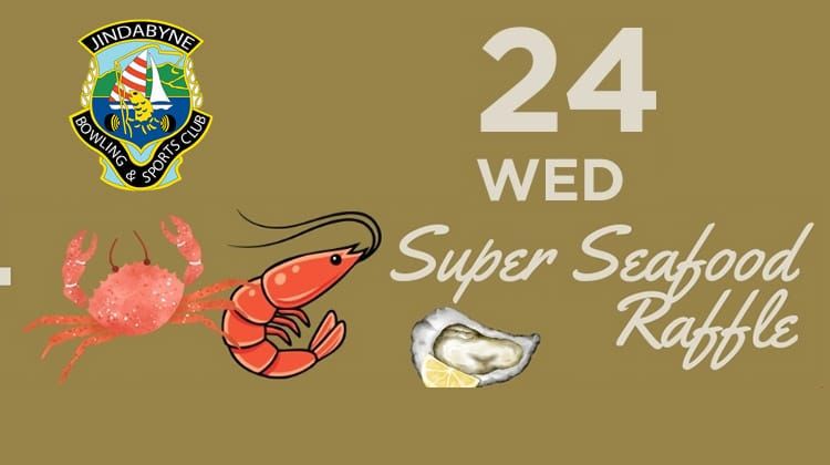 Jindy Bowlo - Super Seafood Raffle Post feature image