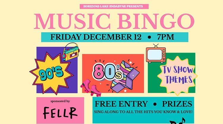 Jindabyne - Horizons Lake Jindabyne music bingo Post feature image