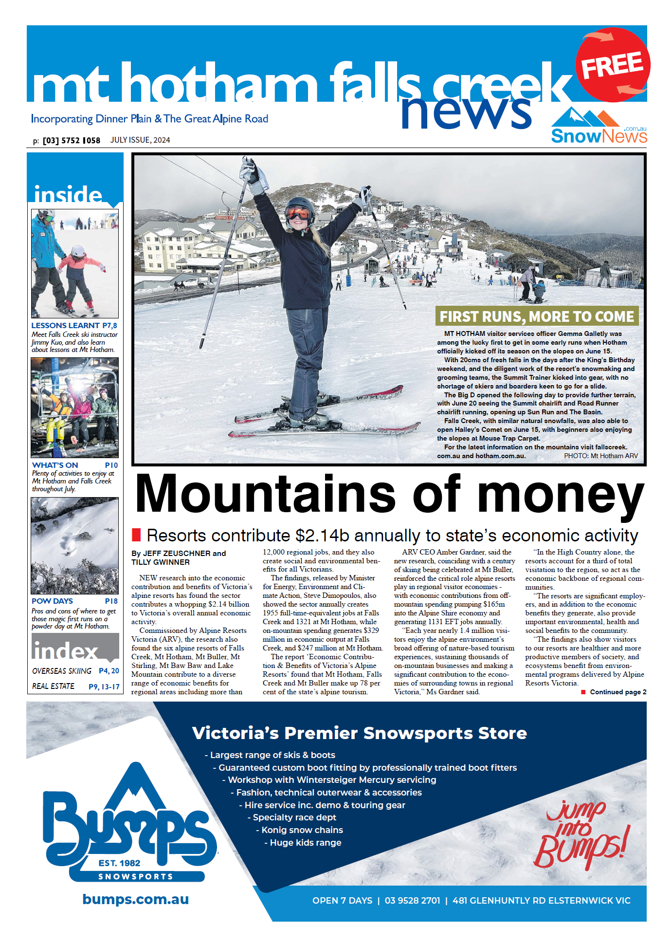 Mt Hotham Falls Creek, July 01, 2024 Post image