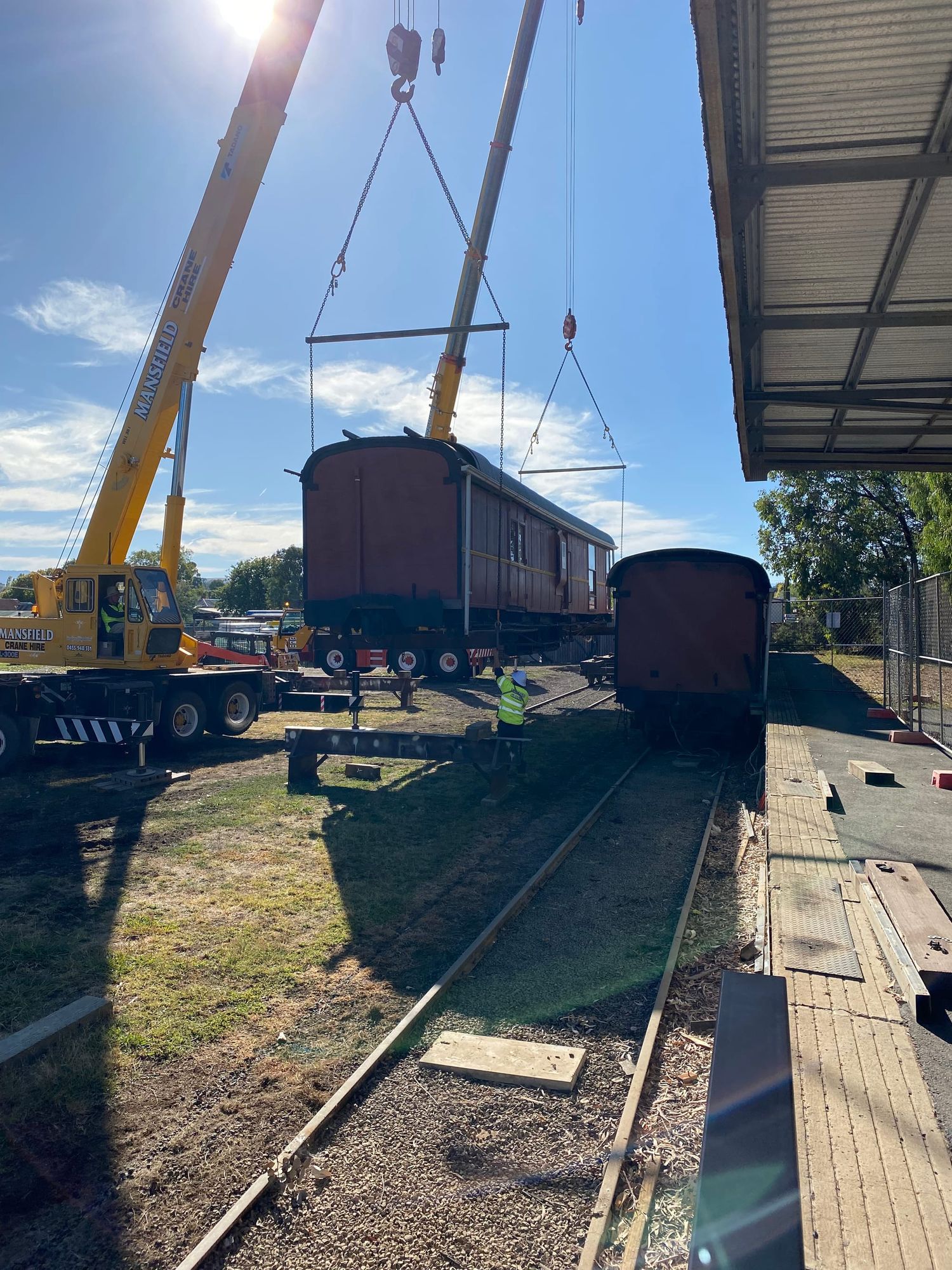 Cranes, trains and histories Post image