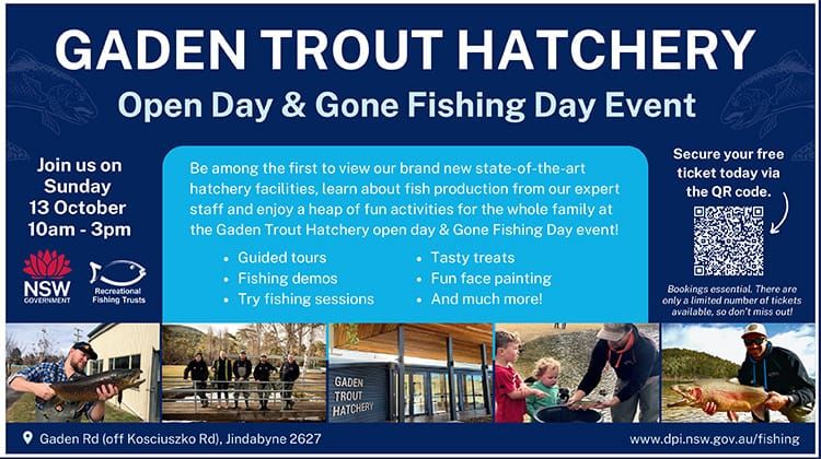 Gaden Trout Hatchery Open Day 7 Gone Fishing Day Event Post image