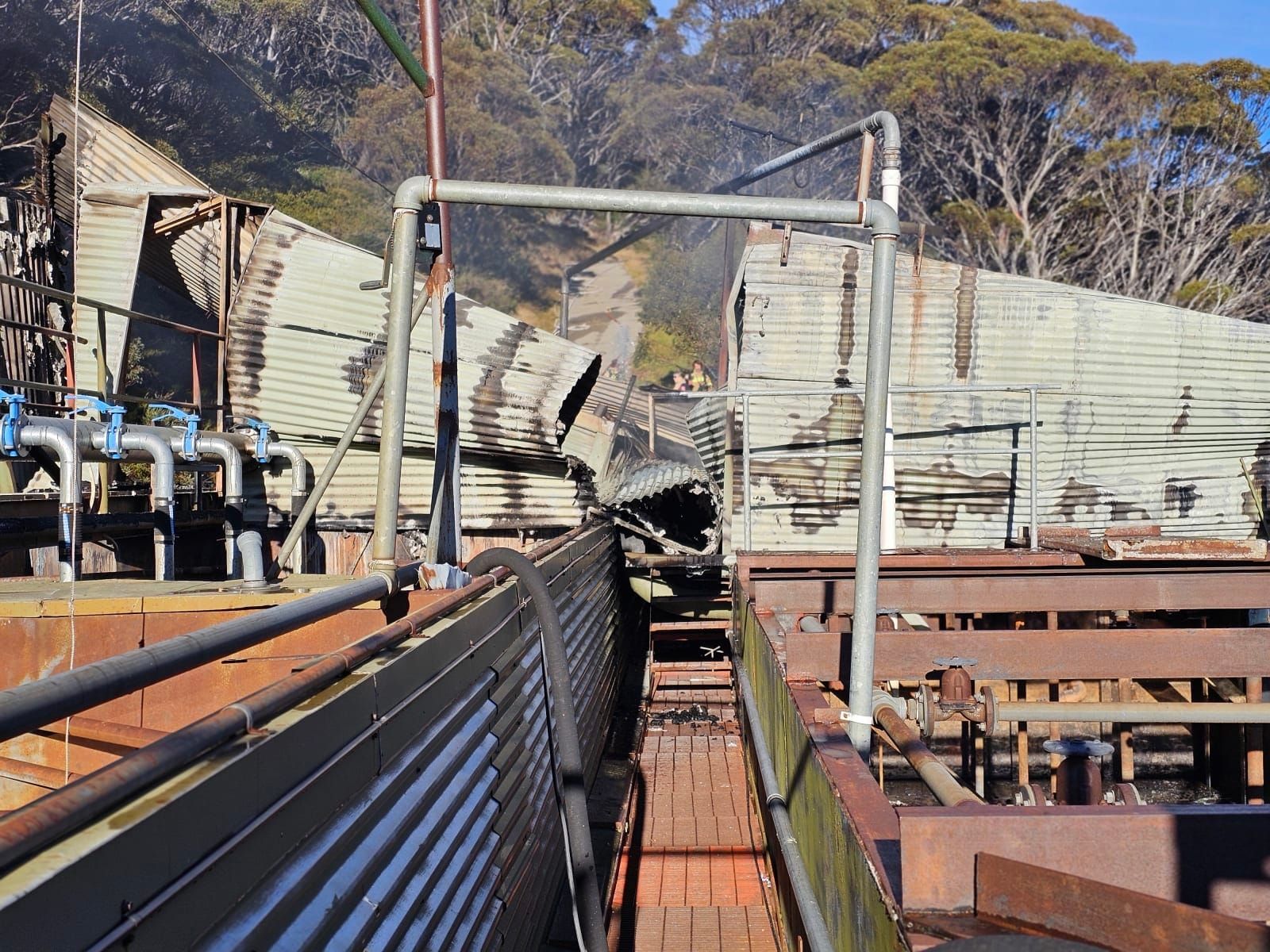 Fire at Charlotte Pass severely damages sewage plant - Village closed until further notice. Post feature image