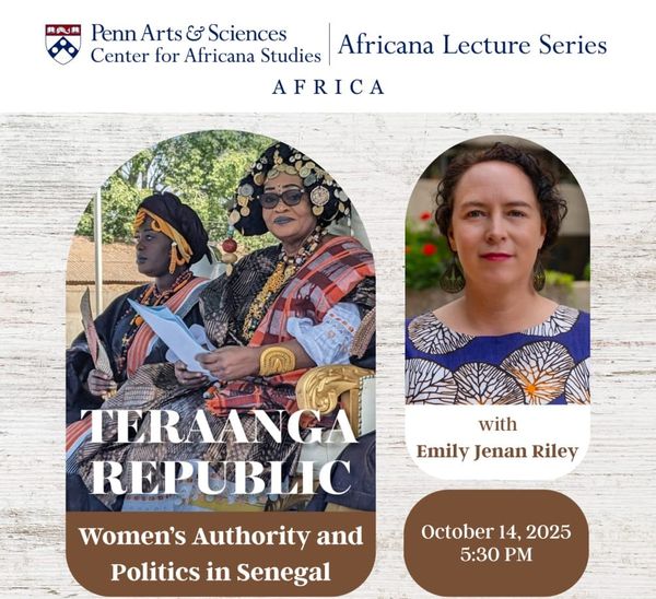 Author Emily Riley to Discuss the Role of Women in Wolof Cultural Politics