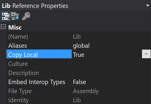 Set Copy Local to True