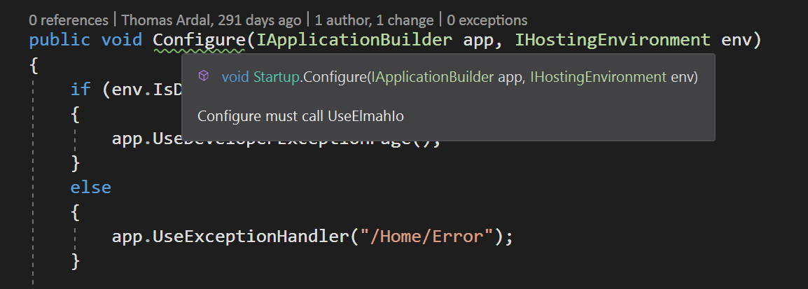 Warning in Visual Studio