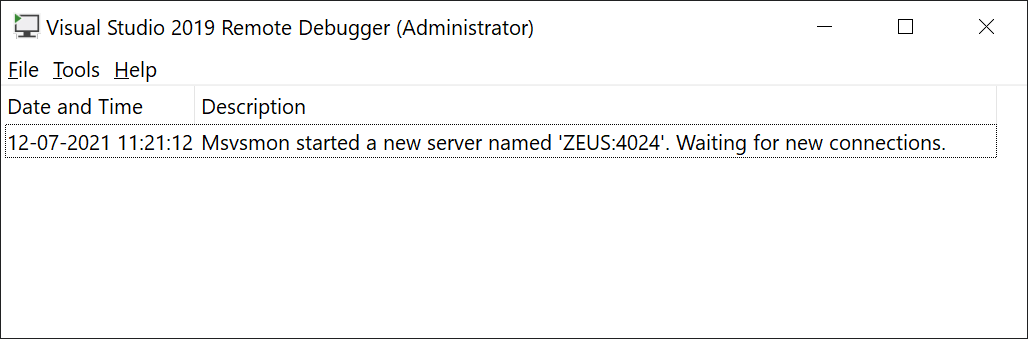 Visual Studio Remote Debugger