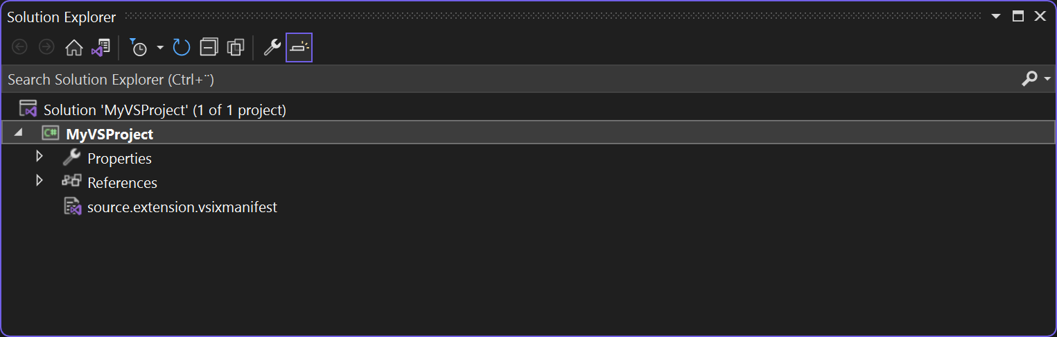 Empty project in Visual Studio