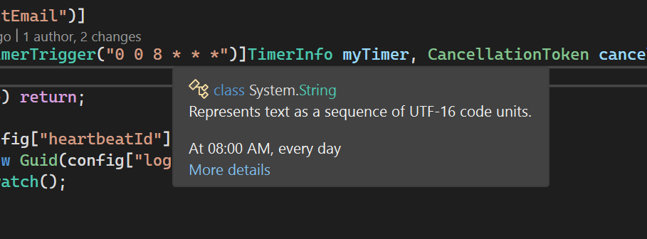 Hover Cron expression
