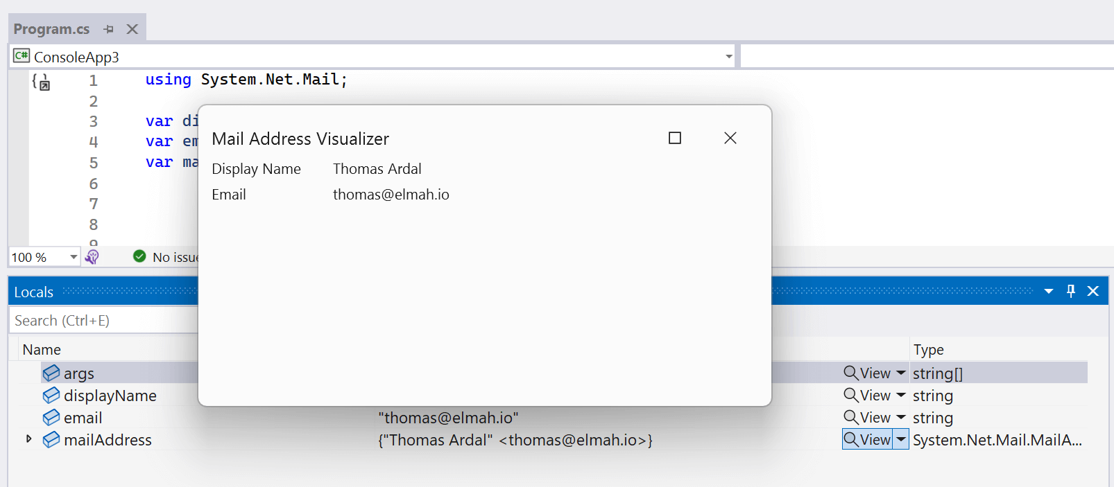 Mail Address Visualizer