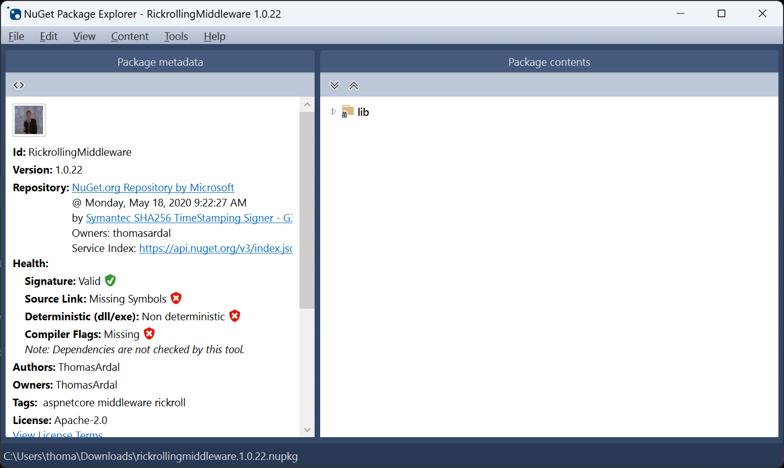 NuGet Package Explorer