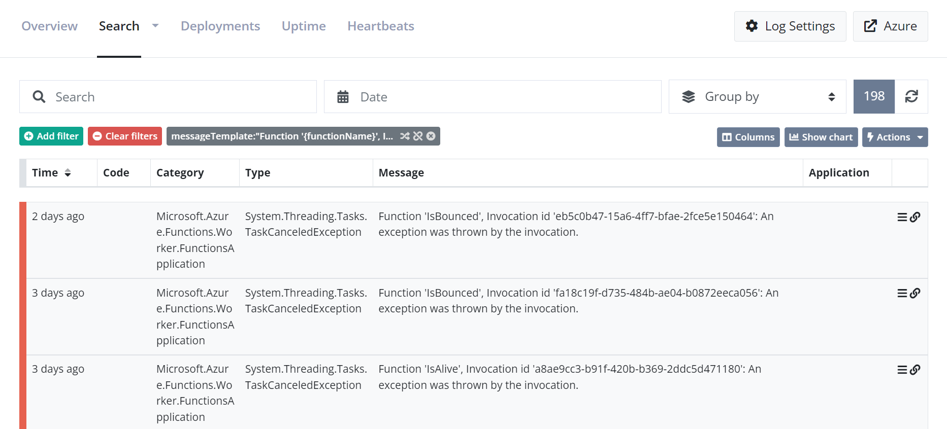 Random exceptions shown in elmah.io
