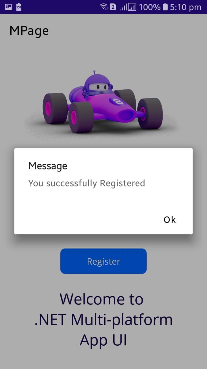 Second message popup