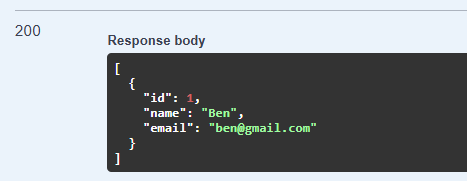 GetAllAuthors response