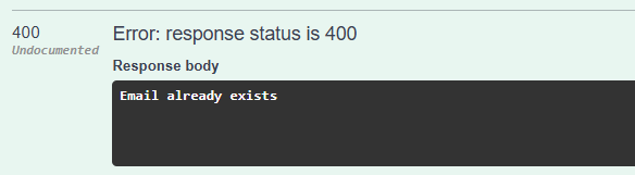 Email already exists