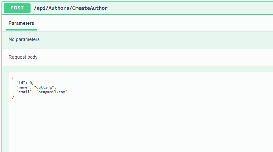 Create author with invalid email