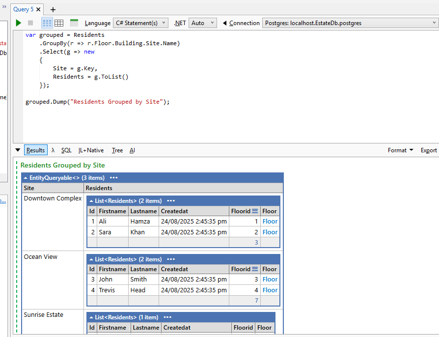 Combine expression and statement