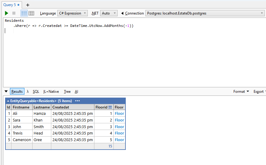 Check the date filter