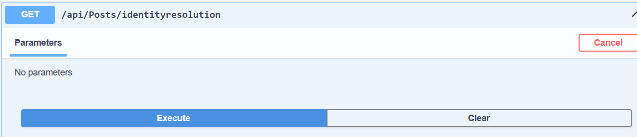 identityresolution endpoint
