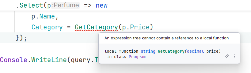 Non-Translatable Projection