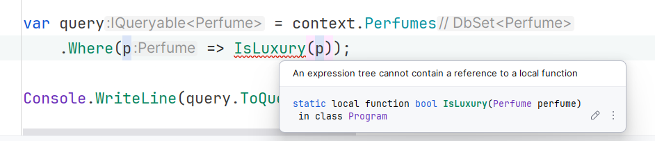 Custom method filter