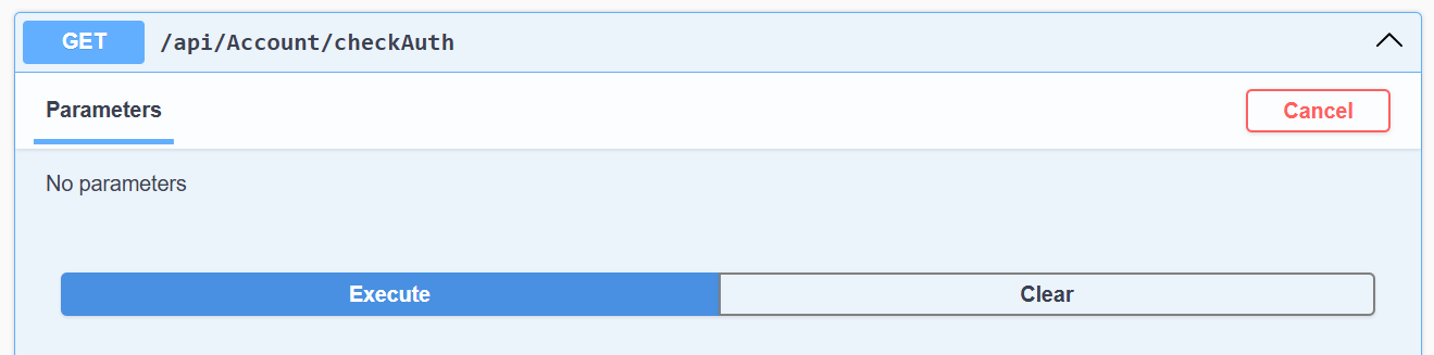 checkAuth request