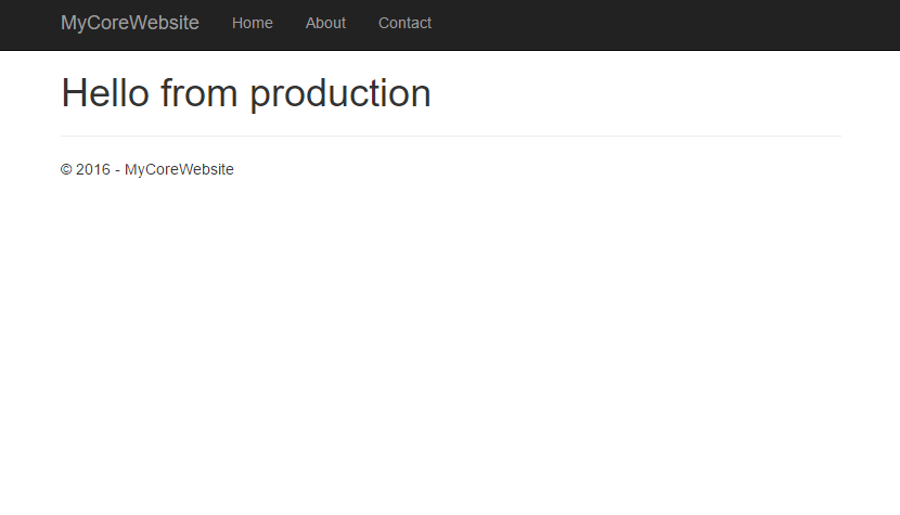 ASP.NET Core using appsettings.Production.json