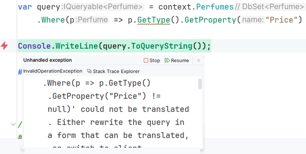 EF Core query translation: Why does some LINQ never become SQL?