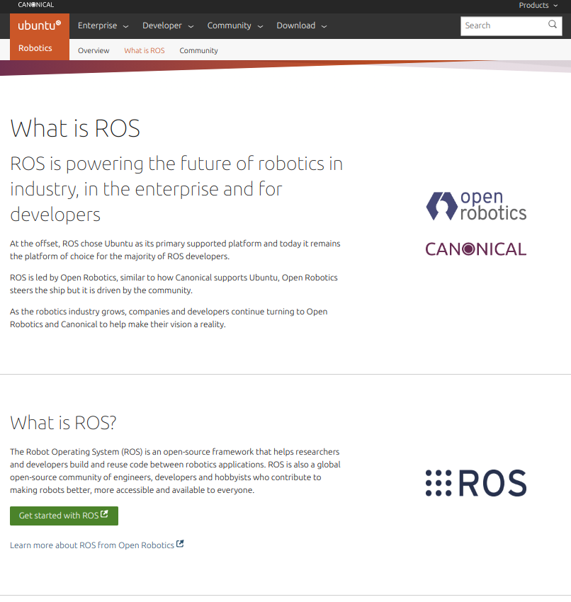 A screenshot of the web page in question